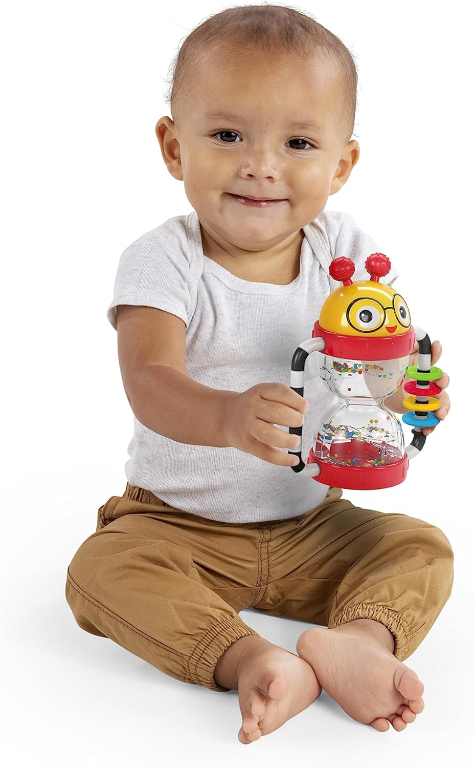 Baby Einstein Cal&rsquo;S Sensory Shake-Up Developmental Activity Rattle Toy, BPA Free, for Infants Ages 3 Months and Up image number 6