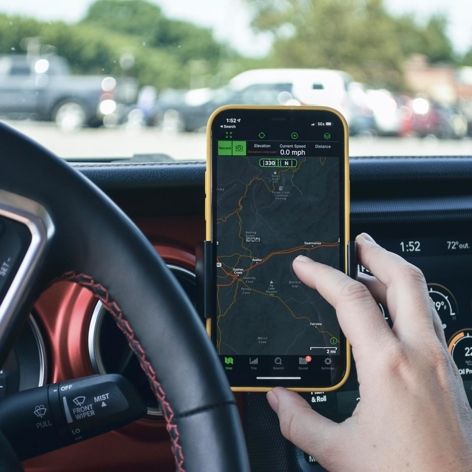 Offroam Phone Mount Compatible for Jeep Wrangler & Gladiator (2018-2023) - Airvent image number 5