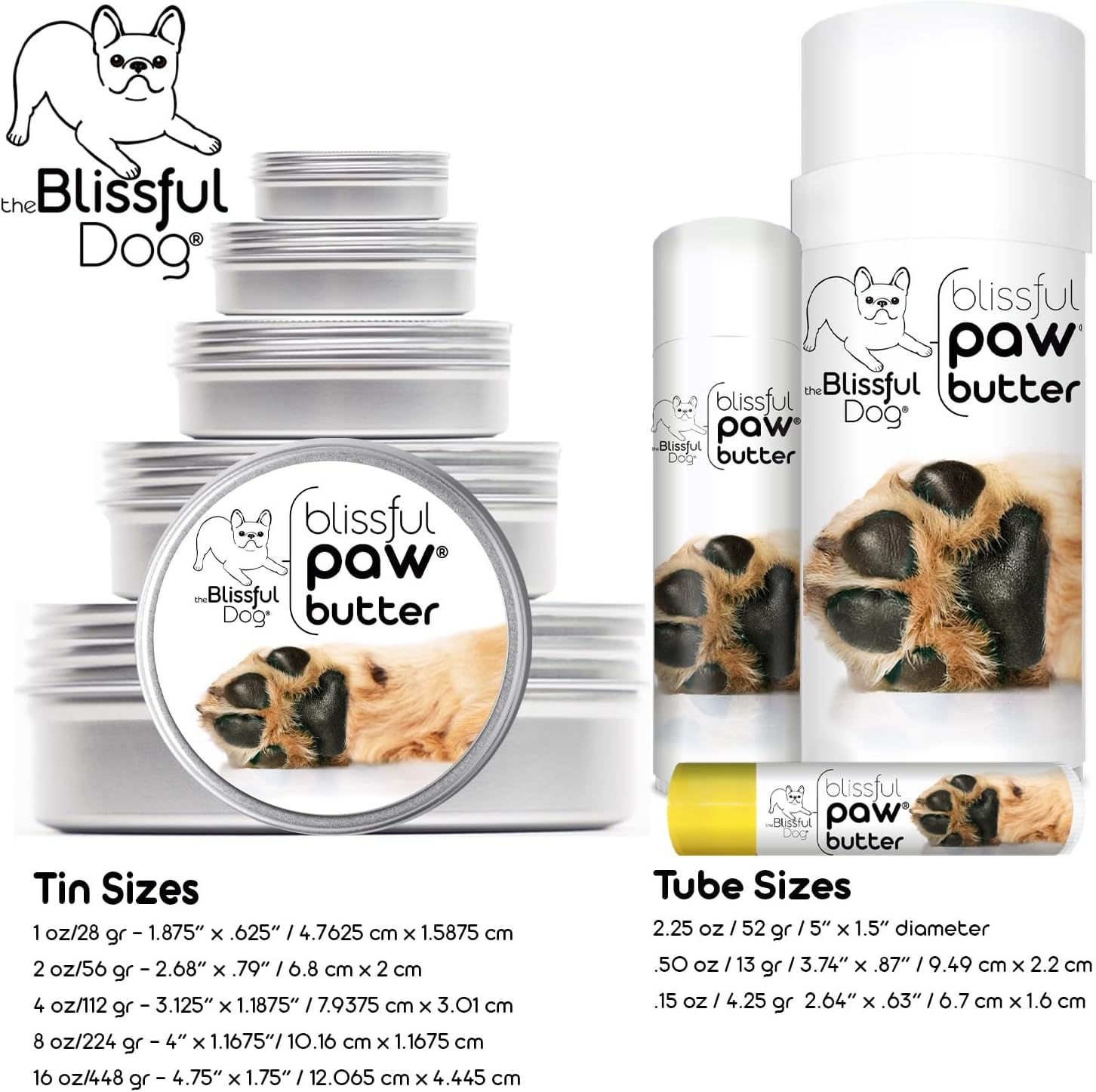 The Blissful Dog Paw Butter for Your Dog'S Rough and Dry Paws, 1-Ounce image number 2
