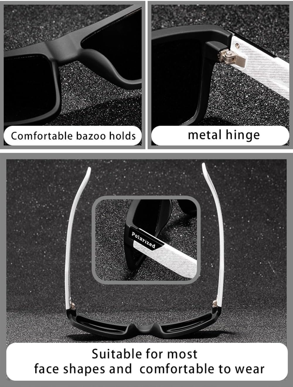 Polarized Sunglasses with Case, UV 400 Protection