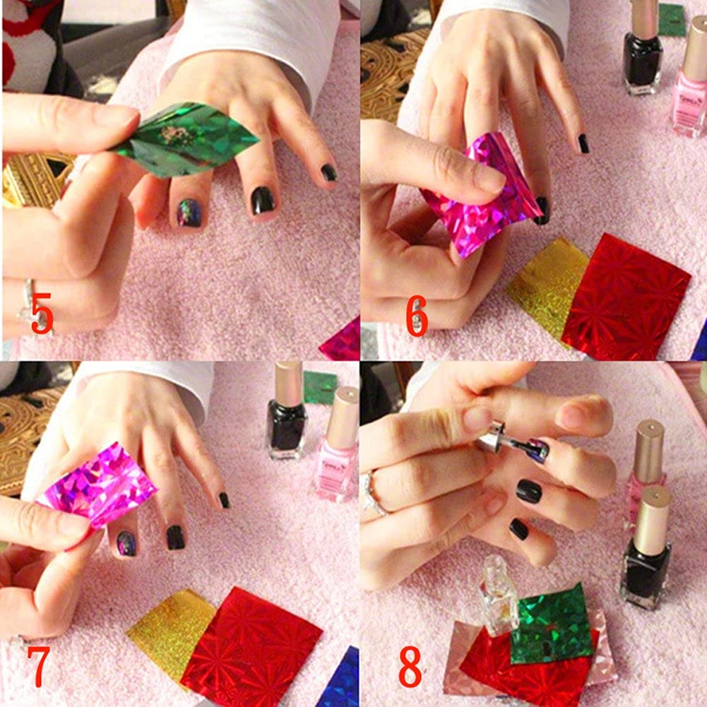 Warm Girl 2Pcs Professional Star Nail Art Glue for Nail Foil Sticker Transfer DIY Tool image number 3