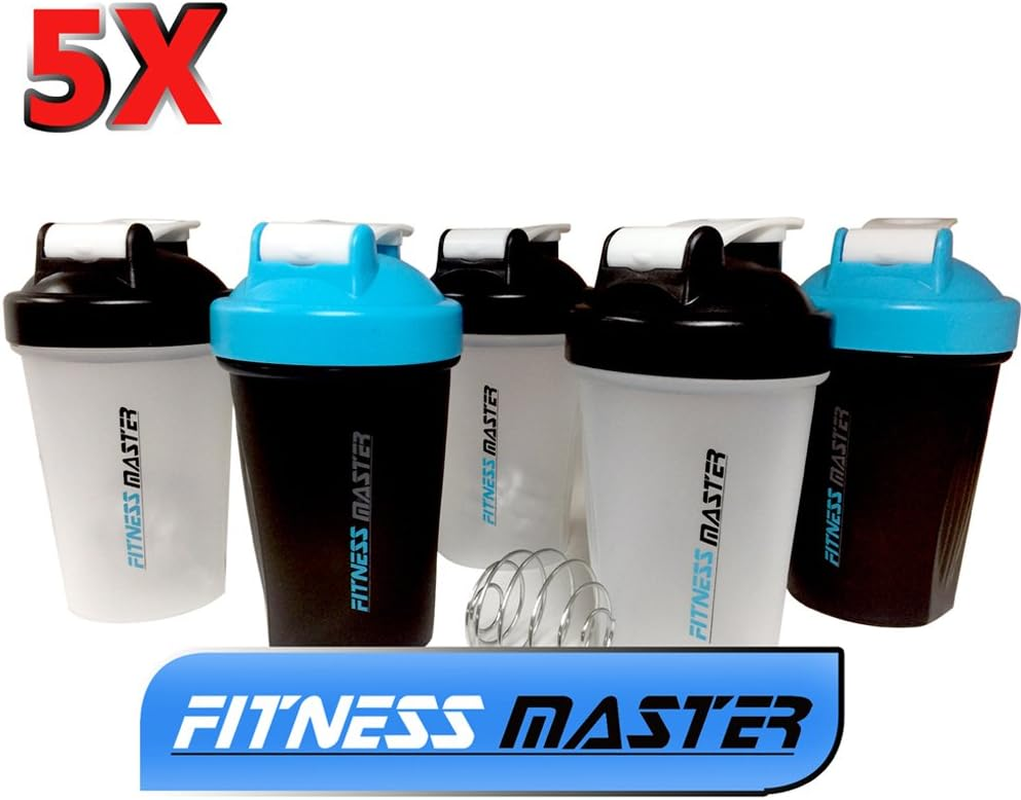 5X Gym Protein Supplement Drink Blender Mixer Shaker Shake Ball Bottle 500Ml