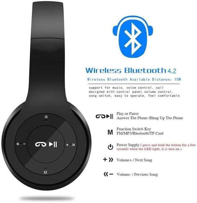 AIMALL Noise Cancelling Wireless Headphones Bluetooth 5 Earphone Headset with Mic Hot - Versatile Audio Experience