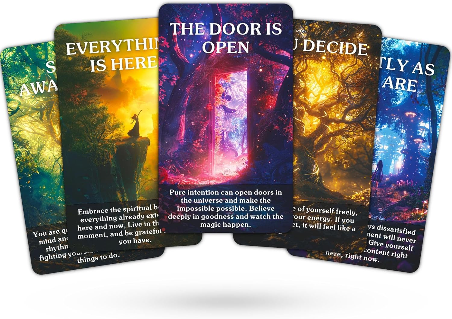 Mystic Enchanted Forest Oracle Cards, Mystical Guidance and Inspiration from Nature'S Magical Realm, Nature'S Wisdom Oracle Deck,Oracle Cards for Beginners image number 4