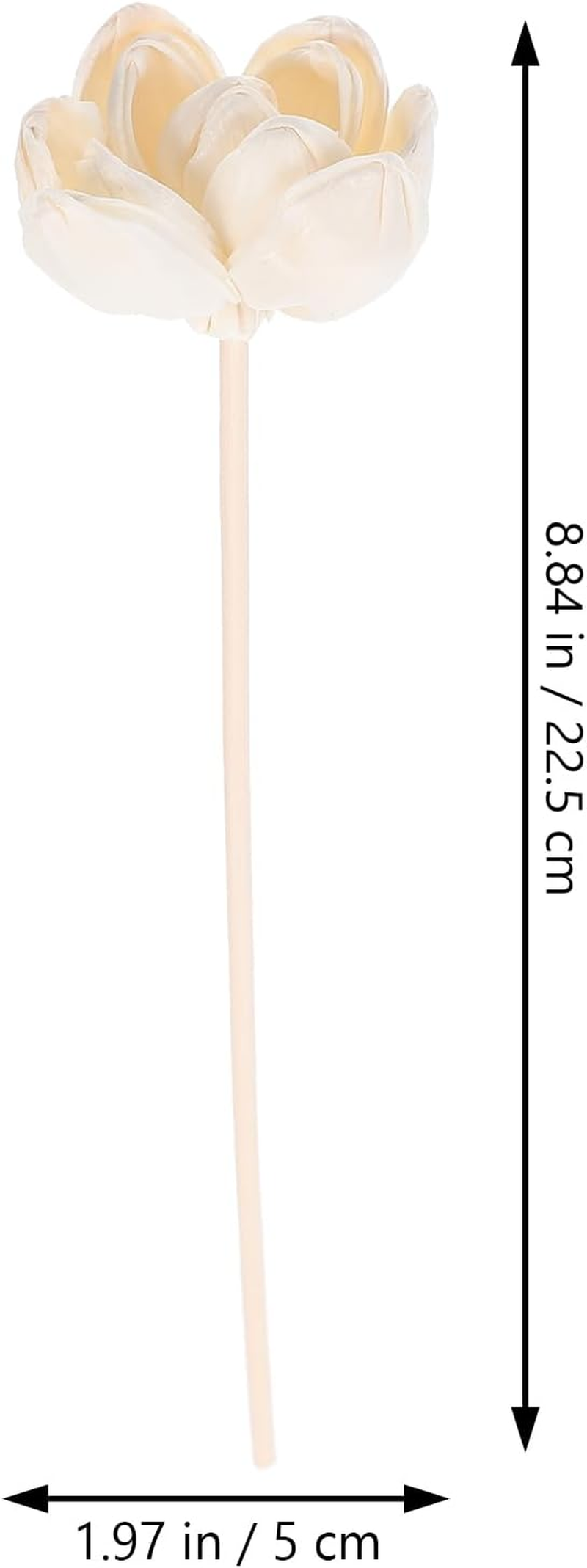 4Pcs White Cotton Aromatherapy Flower Diffusers - Natural Diffuser for Home, Office, Yoga Room, Bedroom, Hotel - DIY Decoration, Essential Oil Fragrance, Relaxing Scent image number 2