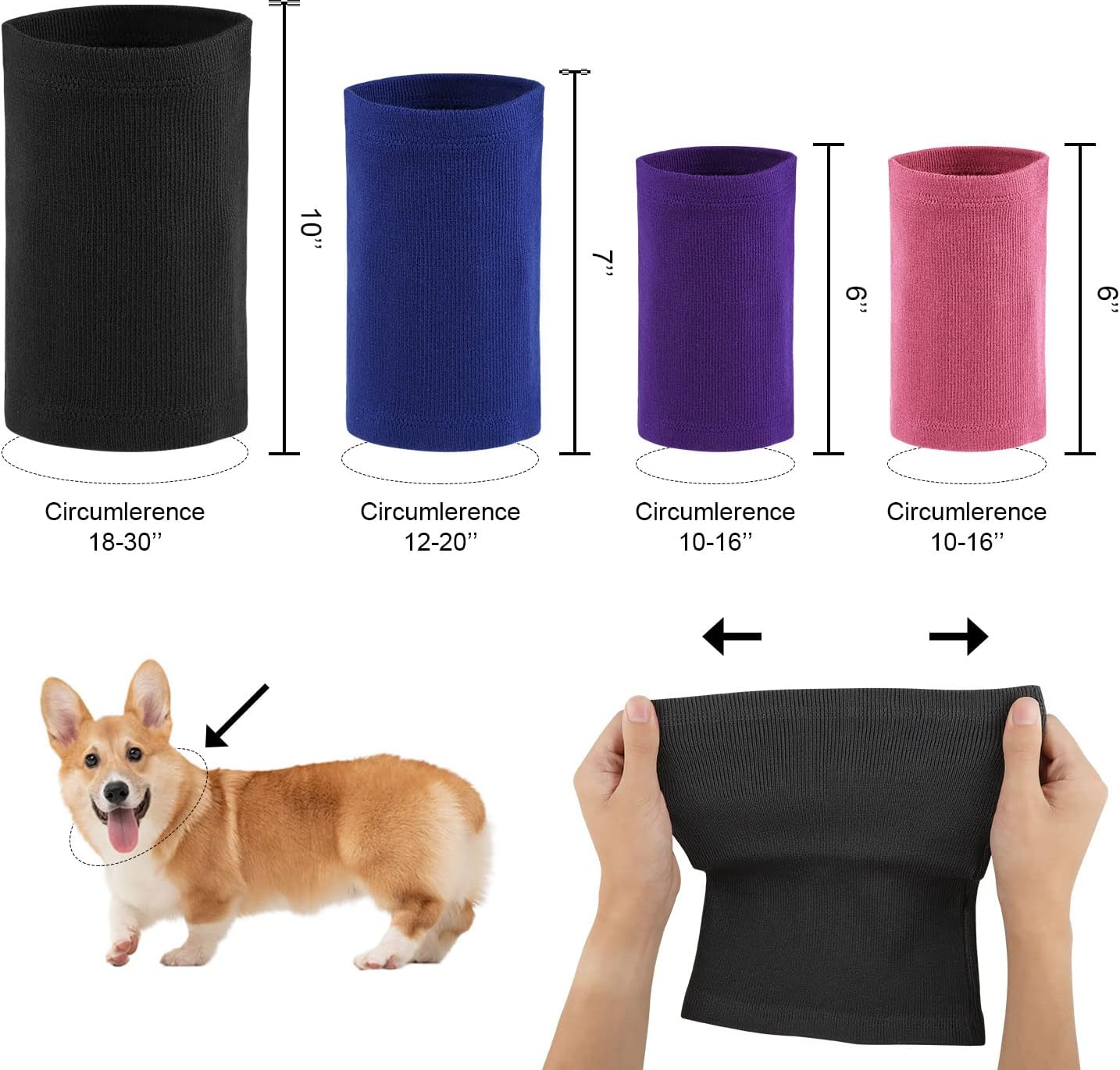 AIEX Dog Ear Cover - Cotton Snoods, No Flap Wraps, Sound Proof Muffs, Neck and Ear Warmer, Protection for Noise Reduction and Relaxation image number 4