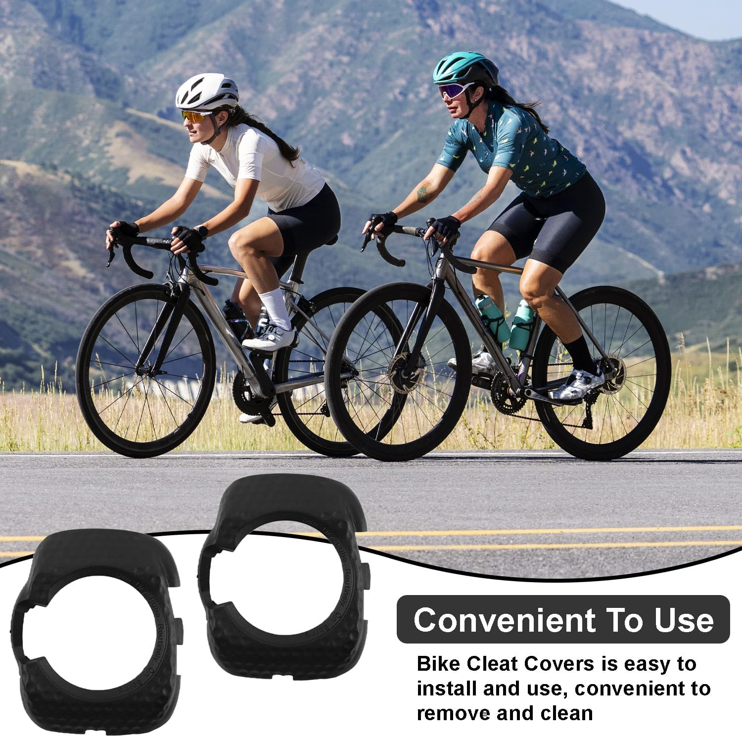 1 Pair Bike Cleats Bicycle Pedal Cover, Quick Release Anti-Slip Pedal Clip for Wahoo Speedplay Zero, Road Bike Sy Speed Cleats Cover