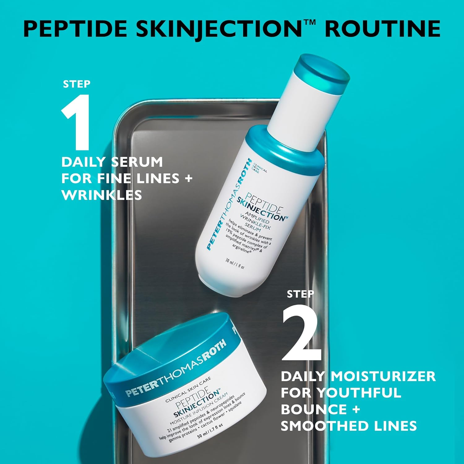Peter Thomas Roth | Peptide Skinjection Amplified Wrinkle-Fix, Clinically Proven for Anti-Aging and Loss of Firmness, Matrixyl and Argireline, for All Skin Types image number 2