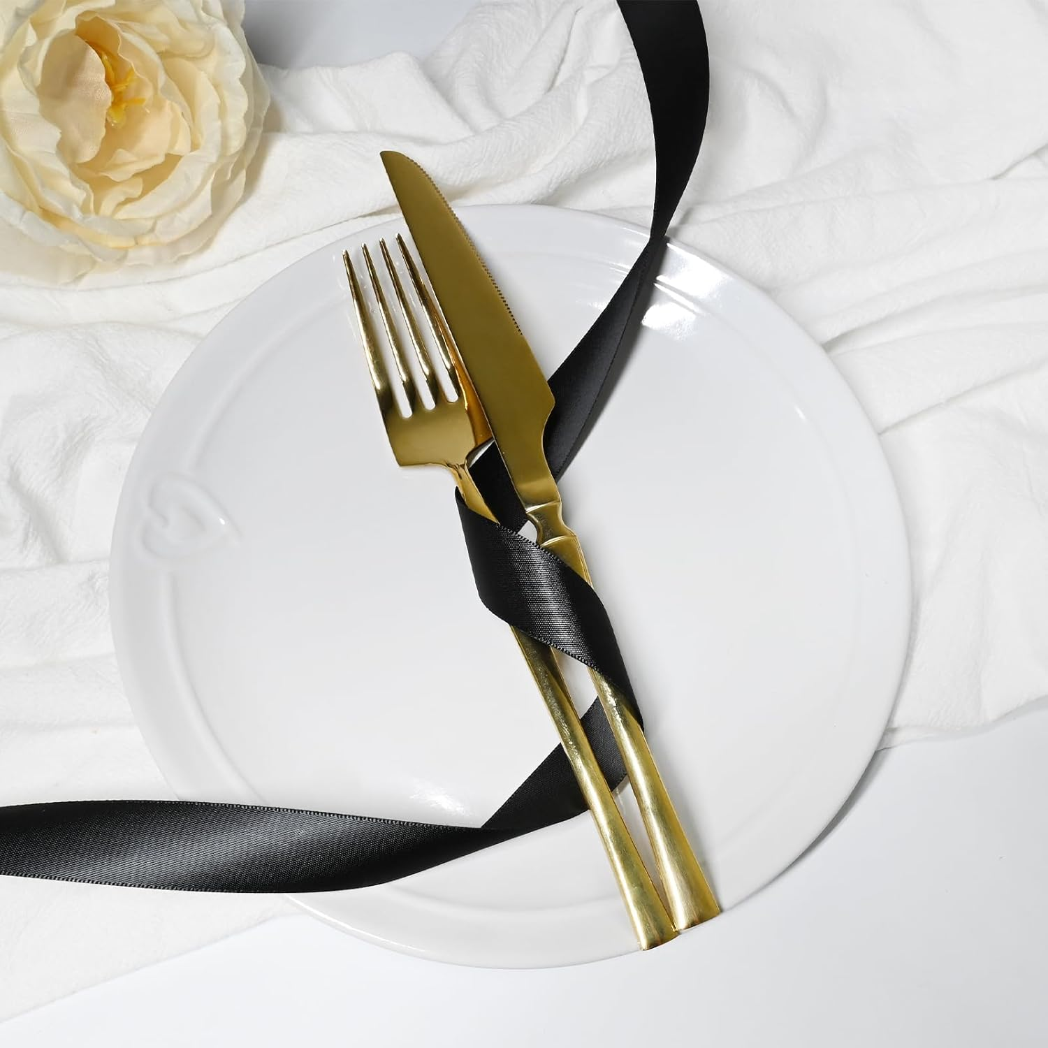 Black Satin Ribbon 7/8 Inch 50 Yards Double Faced Polyester Satin Ribbons for Gift Wrapping DIY Crafts Weddings Invitations Flower Bouquet Bow Making Home Decor Sewing image number 3