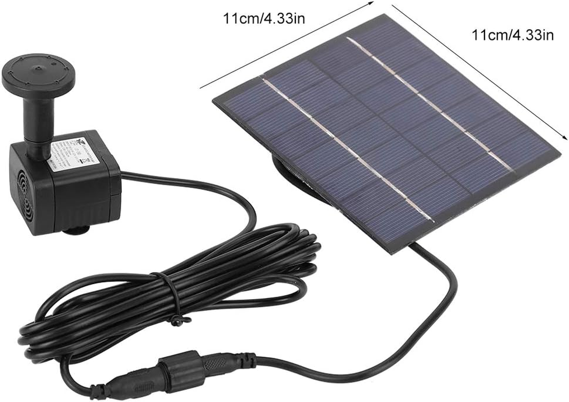 Submersible Water Pump, Solar Fountain, 1000Mah Battery Capacity for Rockery Waterscape Pond image number 3