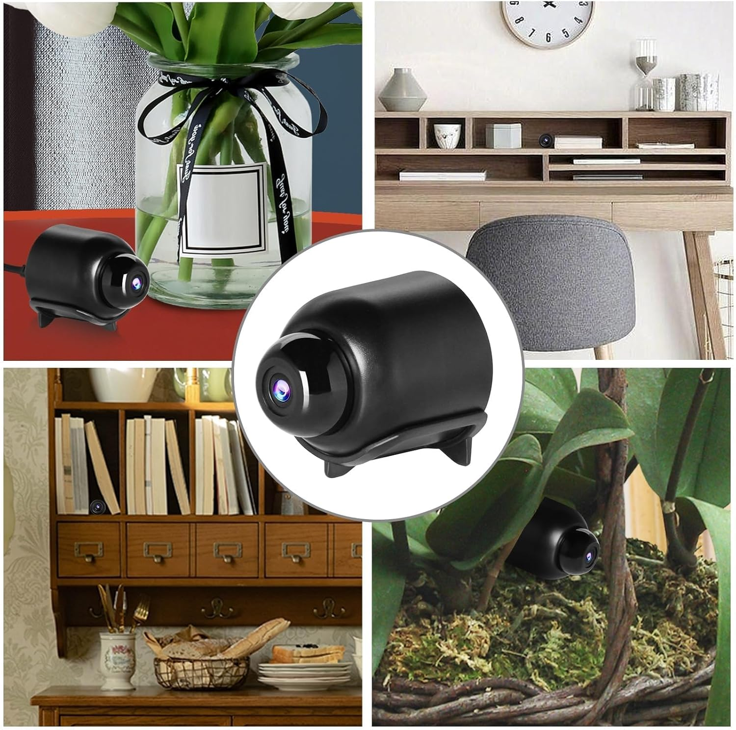 2025New Smallest Wireless Wifi Camera Night Vision,Hd1080P Spy Camera,Smart Home Camera,Portable Baby Monitor Camera,Pet Camera with Night Vision,Motion Detection,Cloud Storage for Security with Ios