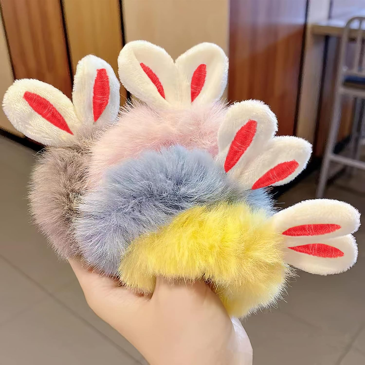 20Pcs Bunny Ear Hairpin Accessories for DIY: Adorable Bunny Ear Hair Clips Decor Easter Hairpin Bunny Hair Clip Decor Easter Hairpin Set image number 5