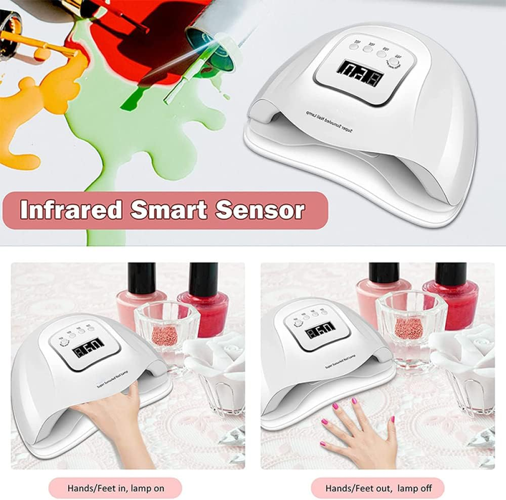 Nail Dryer Manicure Machine 72W 36Leds Nail Lamp for Manicure Accessories Uv Light Nails Tools for Home and Nail Salon Nail Lamp image number 6