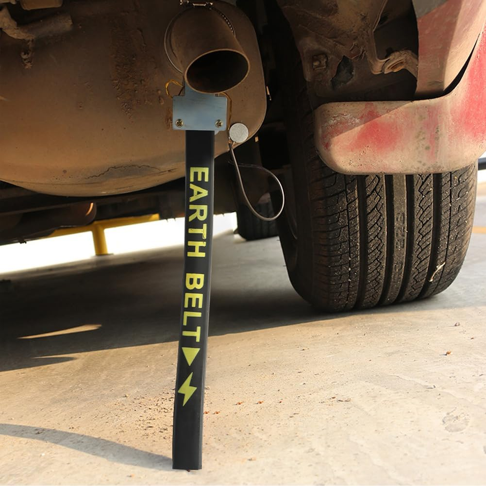 Car anti Static Strip Earth Belt Ground Wire Strap W Adjustable Ring for Car Vehicle Truck SUV RV Safe Driving, Vehicle Automobile Static Electricity with Single Copper Wire (Color:33-41Cm) image number 4