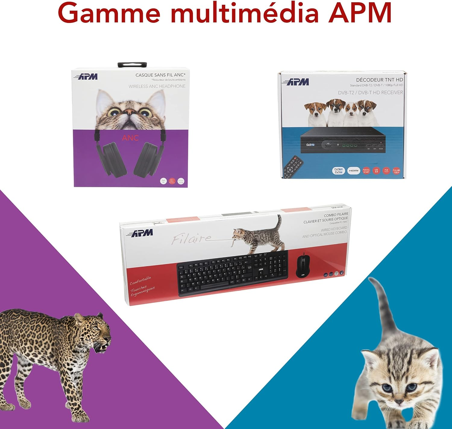 APM 600249 Mini Headphones, Wired