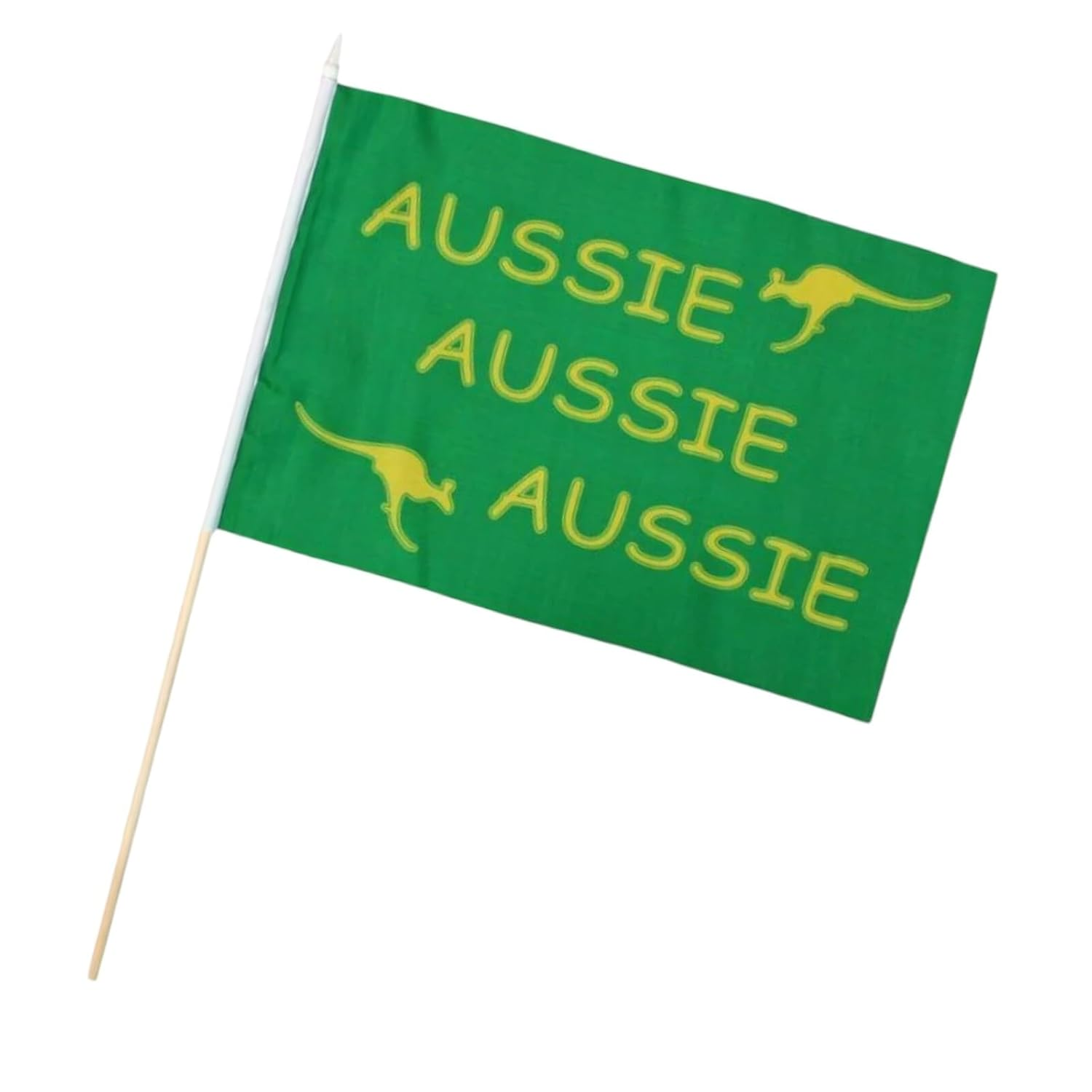 Aussie Handheld Flag Green 44Cm X 29Cm Australian Olympics Home Decor Sport Decor Australia Day image number 2