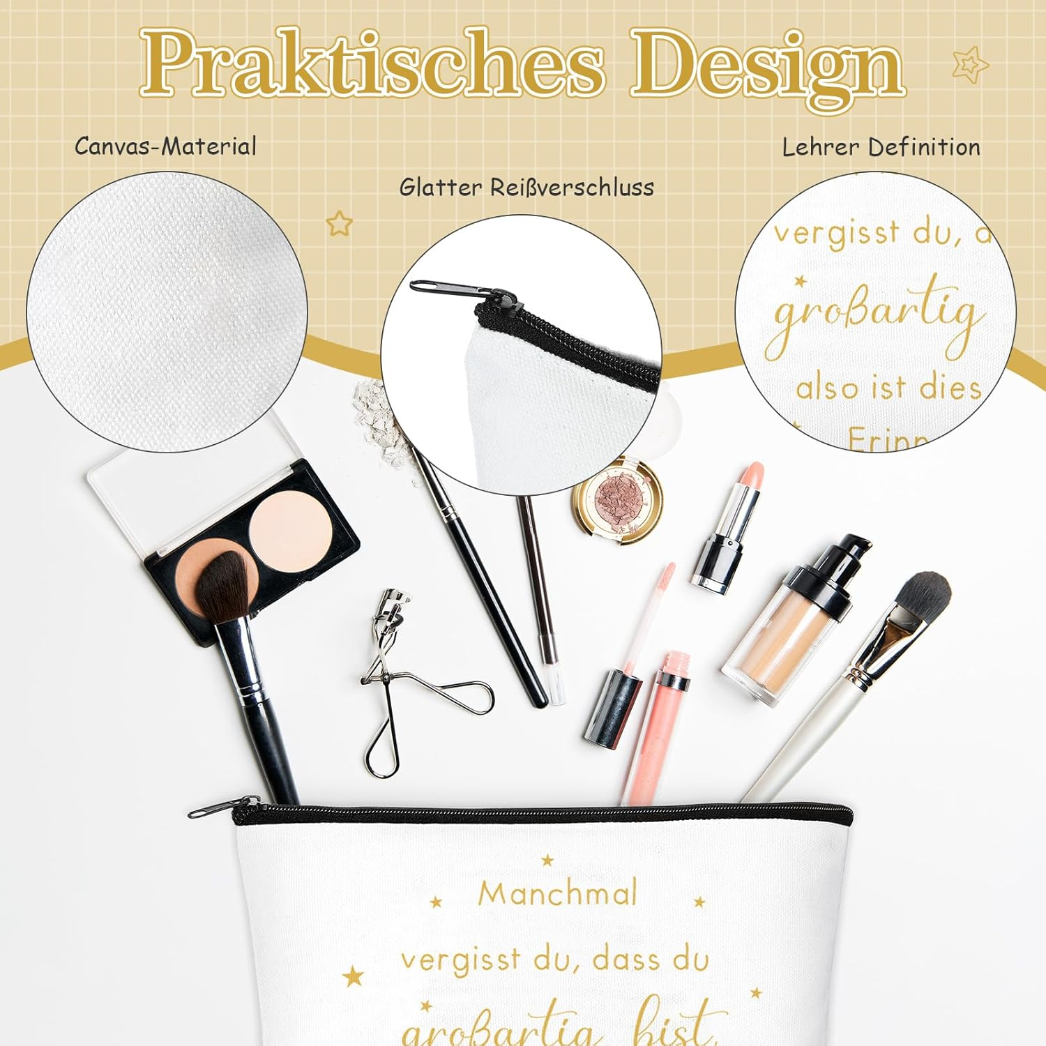 Xuniea 3-Piece Leaving Gift for Colleague Thank You Gifts Set Inspirational Cosmetic Bag Keyring Colleagues Thank You for All Socks Gift for Leaving Retirement Job Change, White, Fashion image number 1