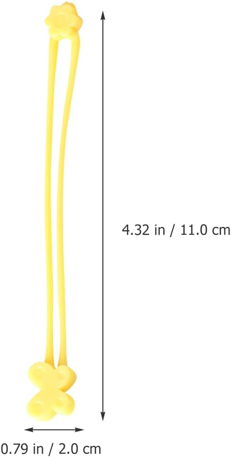 MAGICLULU 10Pcs Silicone Kitchen Bands Pen Container Fixing Bands Portable Elastic Bands Flexible Silicone Bands Reusable Elastic Bands Lunchbox Silica Gel Pen Holder Washable image number 5