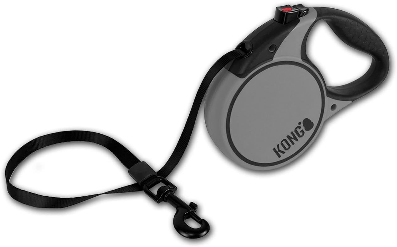 KONG Terrain Retractable Dog Leash, Large, Grey, 5M Tape image number 2