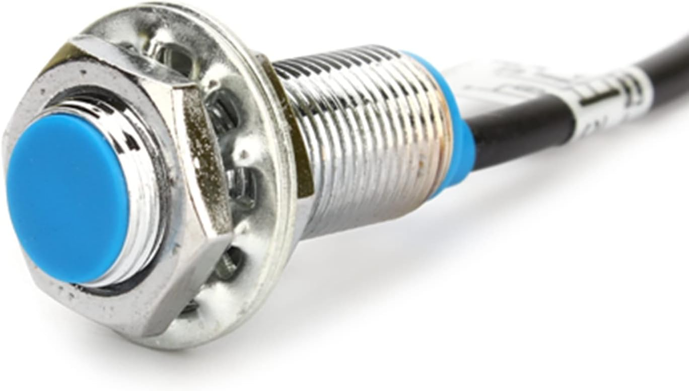 10Mm Hall Effect Sensor Proximity Switch, DC 6~36V NPN 3-Wires Normally Open with Magnet for Transistor and TTL MOS image number 2