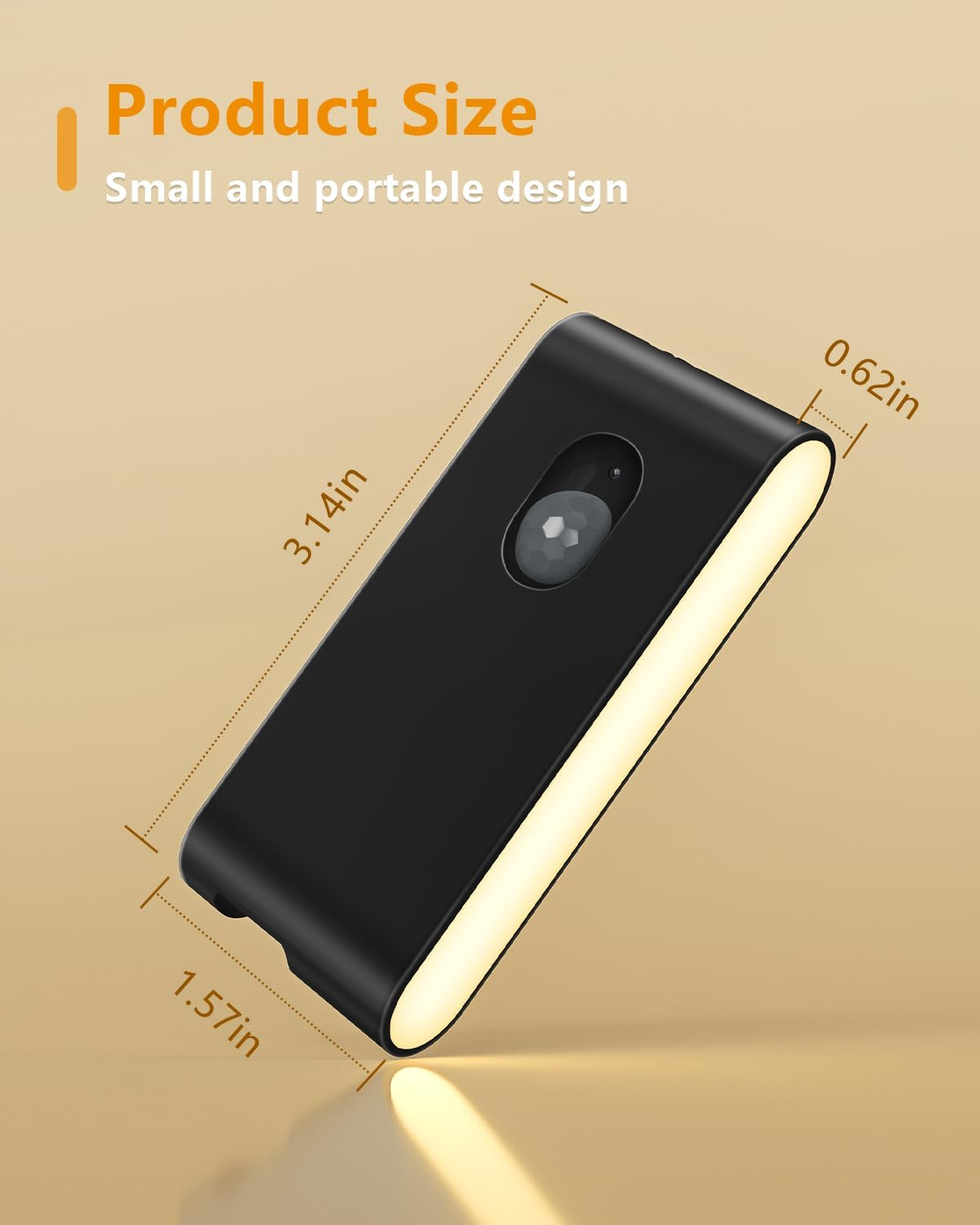 WILLED Motion Sensor Light Indoor, Battery Powered Stair Light Indoor, Rechargealbe Closet Lights, Magnetic Closet Lights for Wardrobe, Bedroom, Stairs, Hallway(3 Packs) image number 5