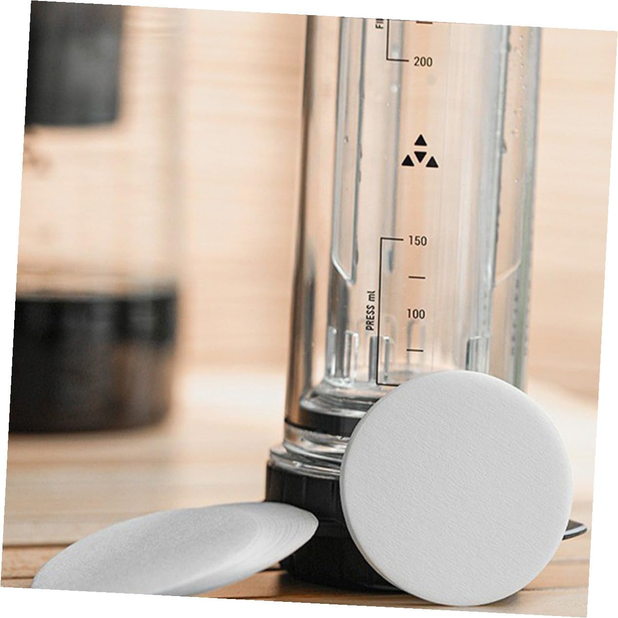 ABOOFAN 400Pcs White Coffee Filter Pads for Espresso Drip Brewing Portable Paper Filters for Coffee Makers and Tea Use Single-Use Space-Saving Stackable Design image number 6