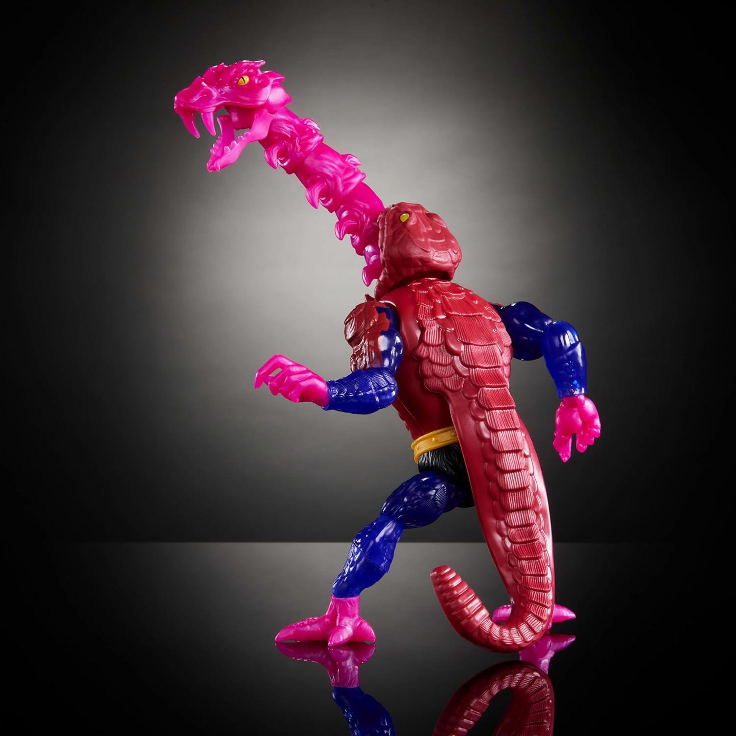 Masters of Universe Origins Turtles of Grayskull Rattlor Reptile Wars Posable Action Figure, Teenage Mutant Ninja & Motu Crossover Villain Toy image number 1