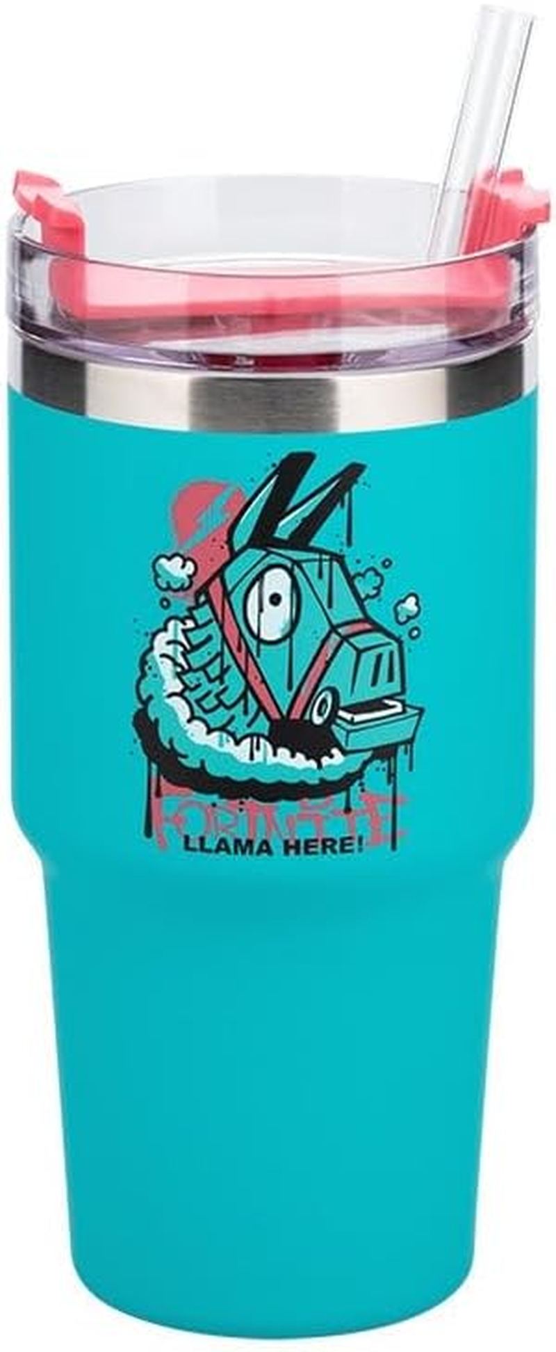 Paladone  600Ml Blue Insulated Gamer Cup and Straw, Officially Licensed Tumbler Water Bottle for Hot and Cold Drinks, Tea, Coffee image number 3