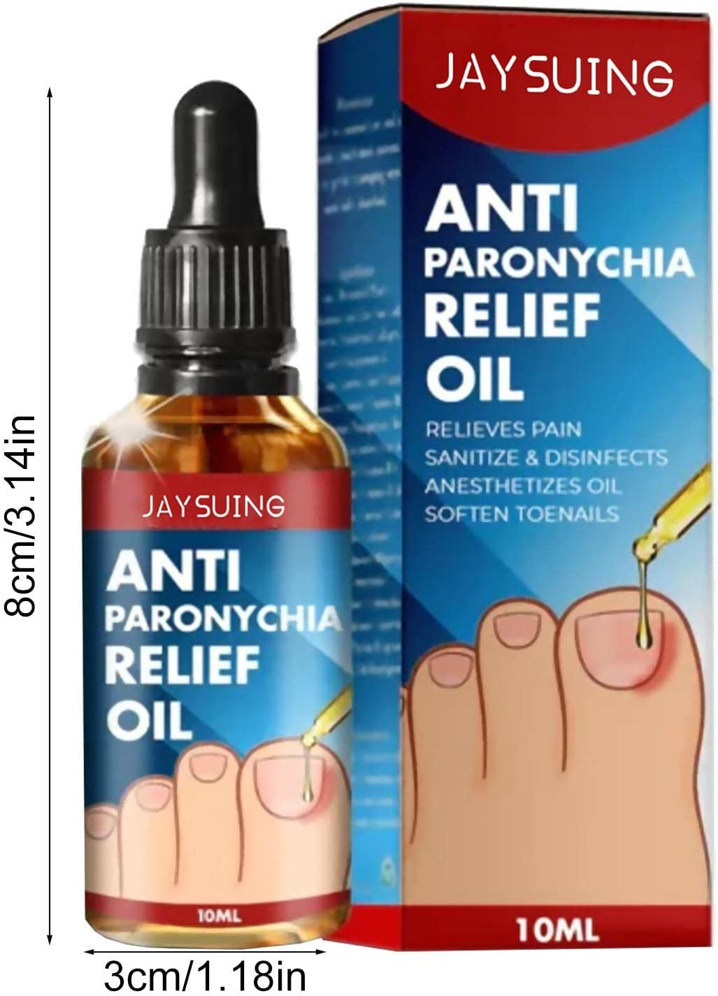 Anti Paronychia Relief Oil | Natural anti Paronychia Oil,Anti Paronychia Oil, Ingrown Toenail Removal, Paronychia Removal Oil for Damaged & Discoloration Nail image number 5