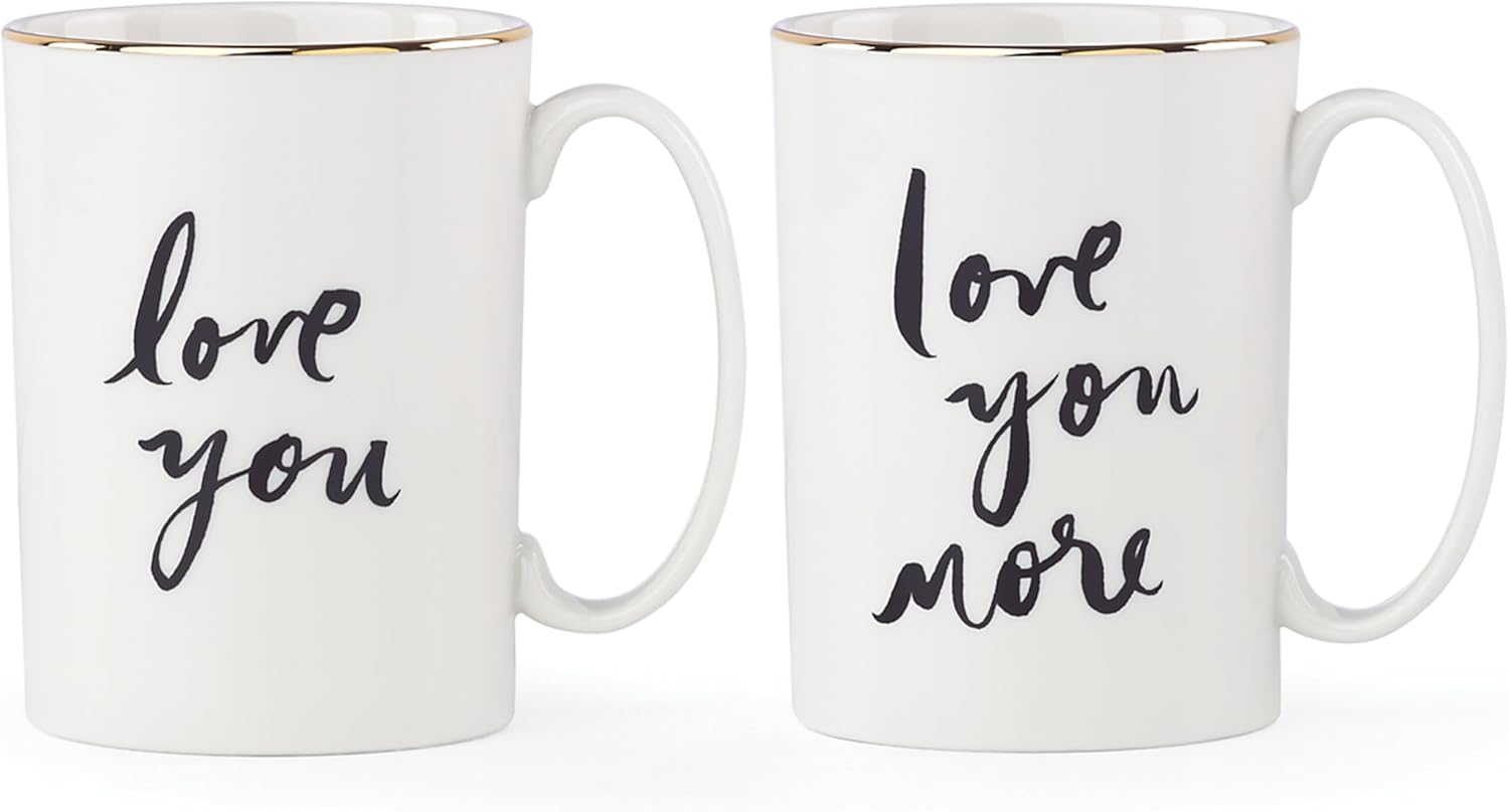 Kate Spade New York Bridal Party Mrs. 2Pc Mug Set, 1.55 LB, White image number 6