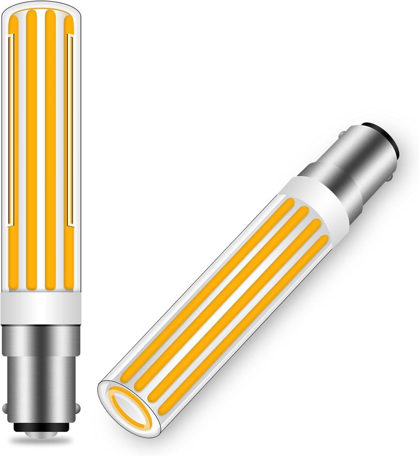 B15D LED Dimmable 11W Warm White 2700K Replacement for Osram Halolux Ceram 100W B15 Double Contact AC 220-240 Bulbs 1100LM Bayonet Socket B15D LED Warm White for Ceiling Lights Living Room Set of 2 image number 1