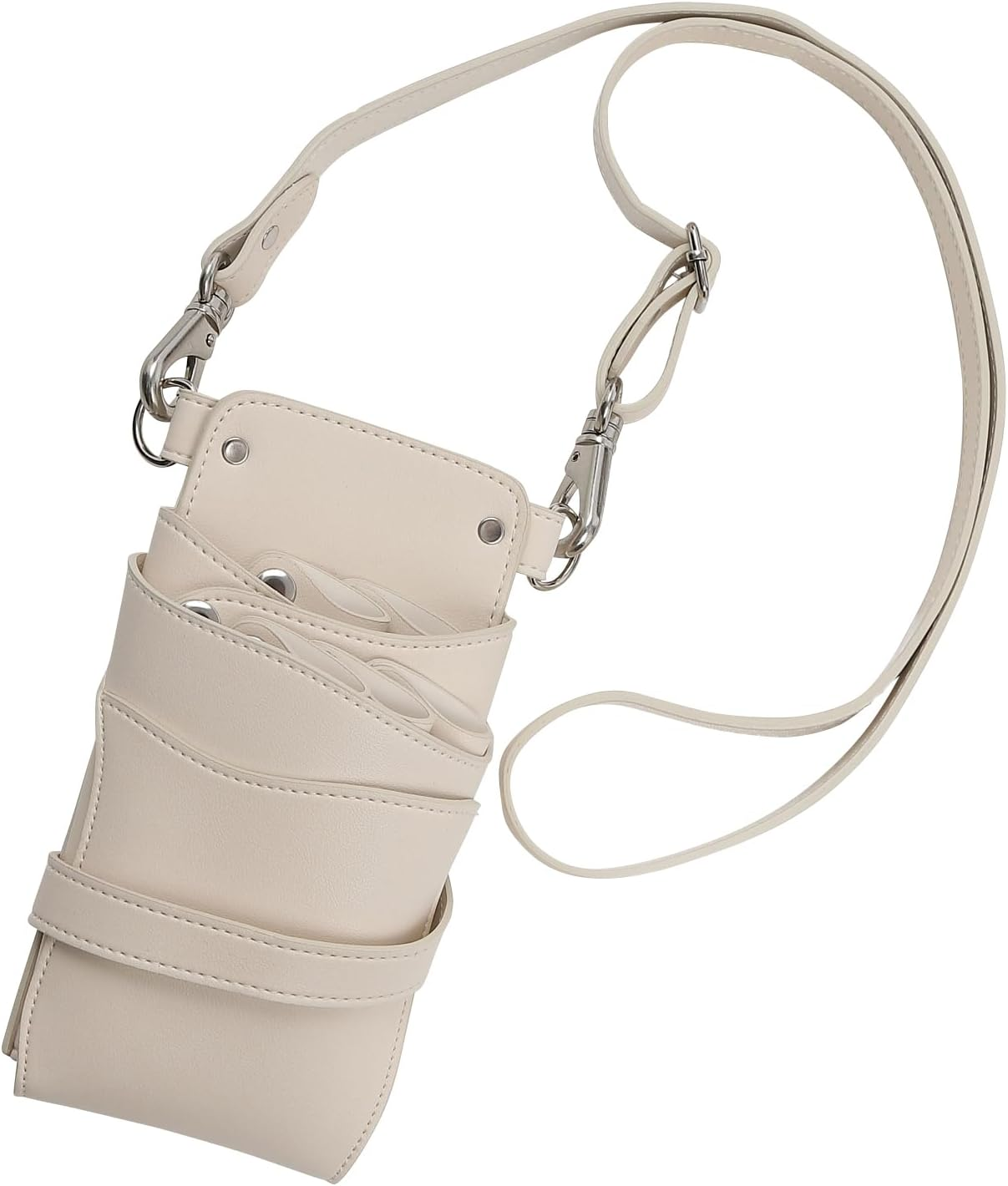 Large Capacity Pocket Dp 0-5 Scissor Case Plat Ivory PR003 Hairdresser Barber Trimmer image number 1