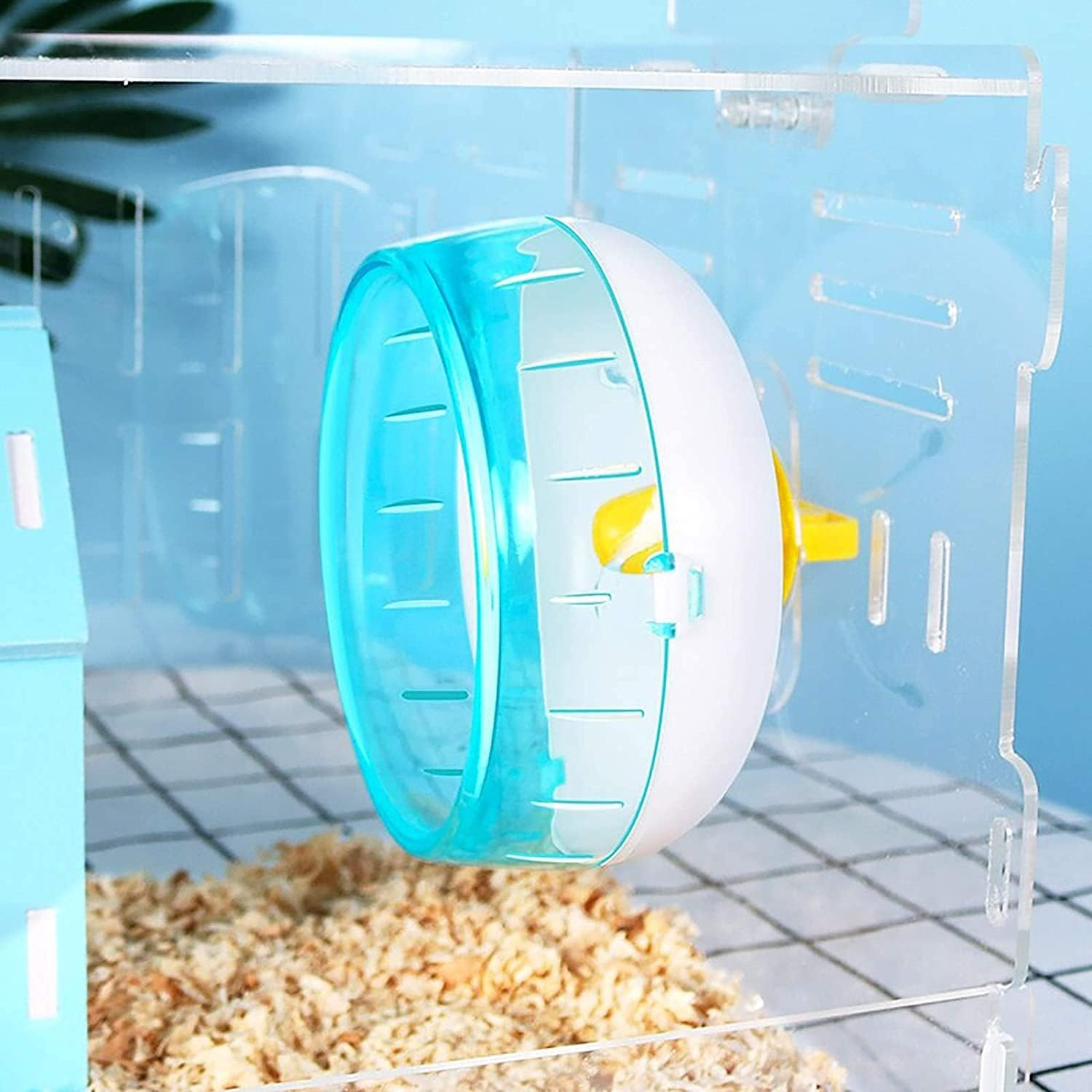 4.8 in Super-Silent Hamster Exercise Wheels, Hamster Toys for Hamster Cage, Super Mute Spinner Exercise Running Wheel for Small Hamsters, Gerbils, Mice and Other Small Animals image number 3
