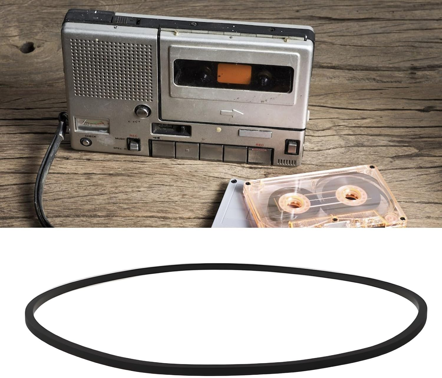 Emagtech 5Pcs 60Mm Cassette Tape Deck Recorder Rubber Drive Belt for Tape Players Cassette Decks CD ROM Drives image number 5