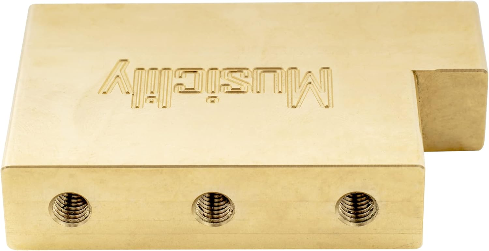 Musiclily Ultra 37Mm Full Solid Brass L Shape Tremolo Block for Electric Guitar Floyd Rose Locking Tremolos Bridge - 37Mm image number 5