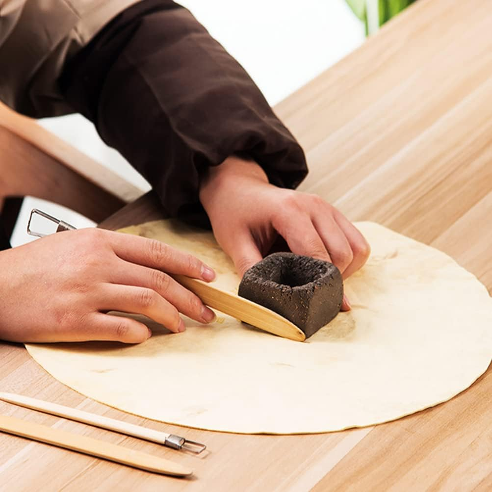 2Pcs Pottery Tools Clay Trimming Mud Cloth Mat for DIY Pottery Wheel Bats, Absorbent & Durable Craft Cloth image number 6