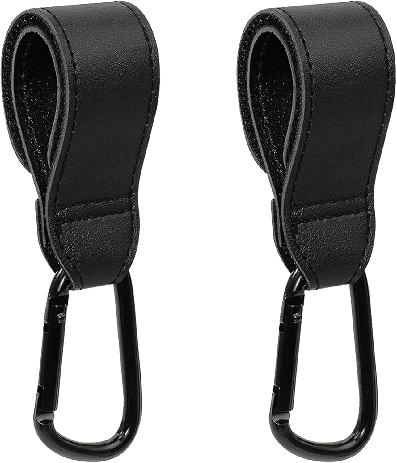 Stroller Hooks Clips,Yqqzq 2 Packs Universal Stroller Clips and Hooks for Hanging Diaper Bags Shopping Bags Etc. Multipurpose Adjustable Stroller Carabiner Clip image number 1