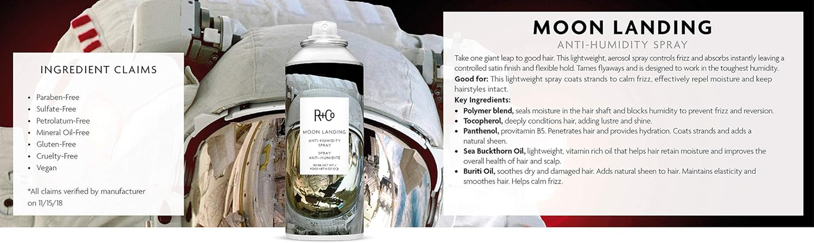 R+Co Moon Landing Anti-Humidity Spray, 180 Ml image number 3