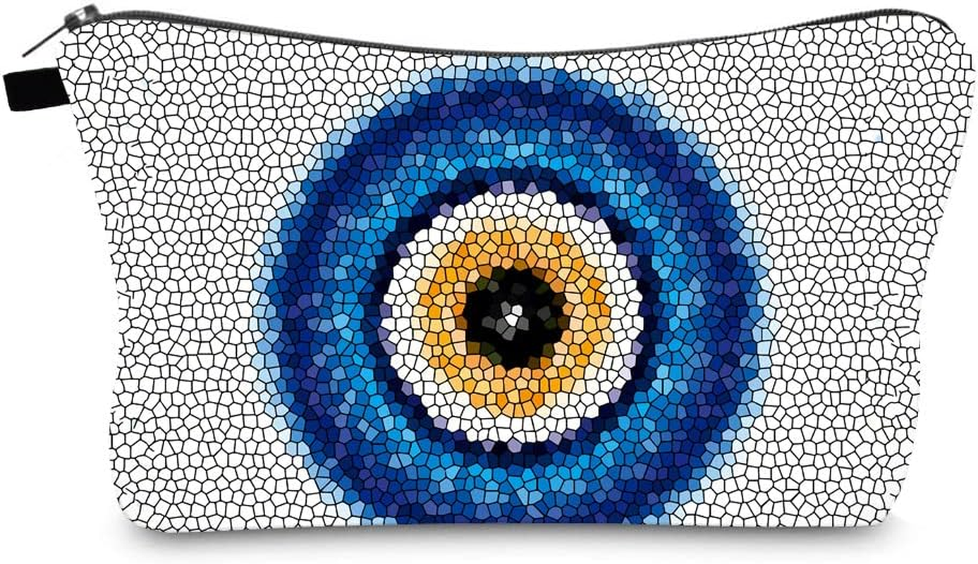 Allover Print Makeup Bag Cosmetic Bag Organizer Makeup Pouch Toiletry Pouch Clutch Cosmetic Pouch for Adult Women Travel and Daily Use, Moon Phase 1