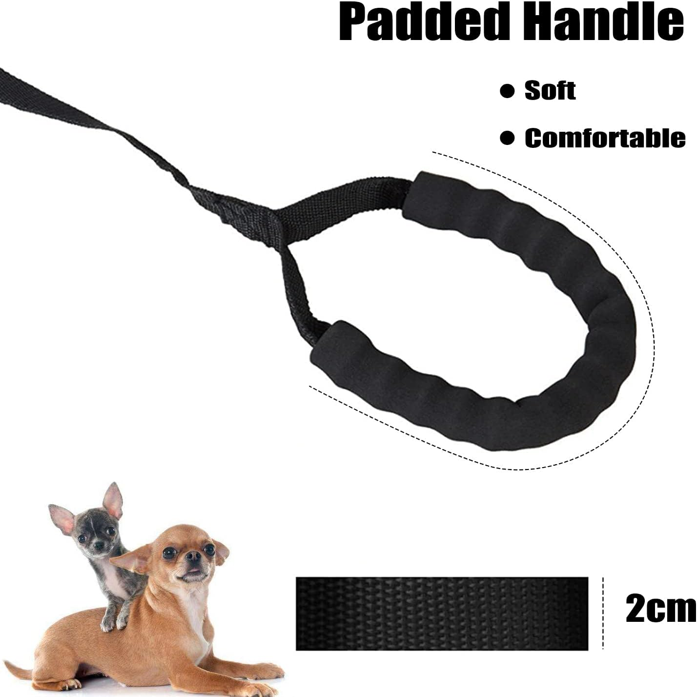 Medium Dog Leads 30M, Training Lead for Dogs with Padded Handle, Extra Long Line 30M Long Dog Leash for Recall Training, Tracking Leash for Dogs, Ideal for Yard, Lawn, Park, Beach, Obedience image number 5