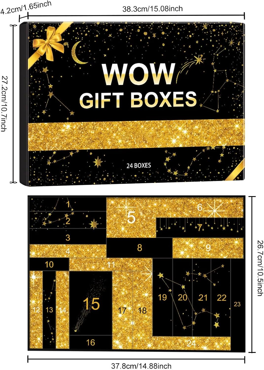 Makeup Set Advent Calendar 2024 for Women, Advent Calendar Beauty, Makeup Set Advent Calendars, 24 Days Christmas Countdown Calendar (2-B) - 2-B image number 3