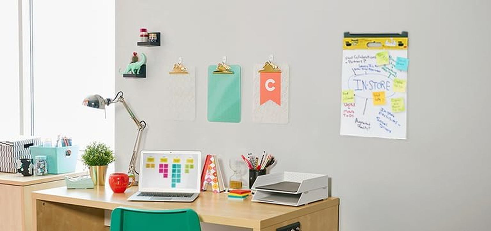 Post-It Super Sticky Big Notes, 11 in X 11 In, 1 Pad, 2X the Sticking Power, Neon Green (BN11G)