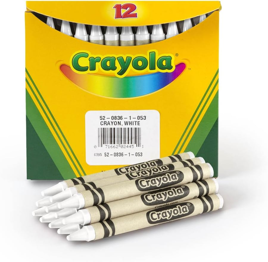 Crayola Crayons in White, Bulk Crayons, 12 Count image number 1