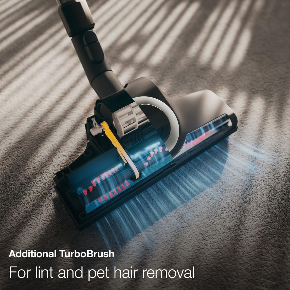 Miele Blizzard CX1 Cat & Dog Powerline Bagless Cylinder Vacuum Cleaner with HEPA Filter, 1100W Suction Power, Includes Universal Floorhead and Turbo Brush, Autumn Red image number 6