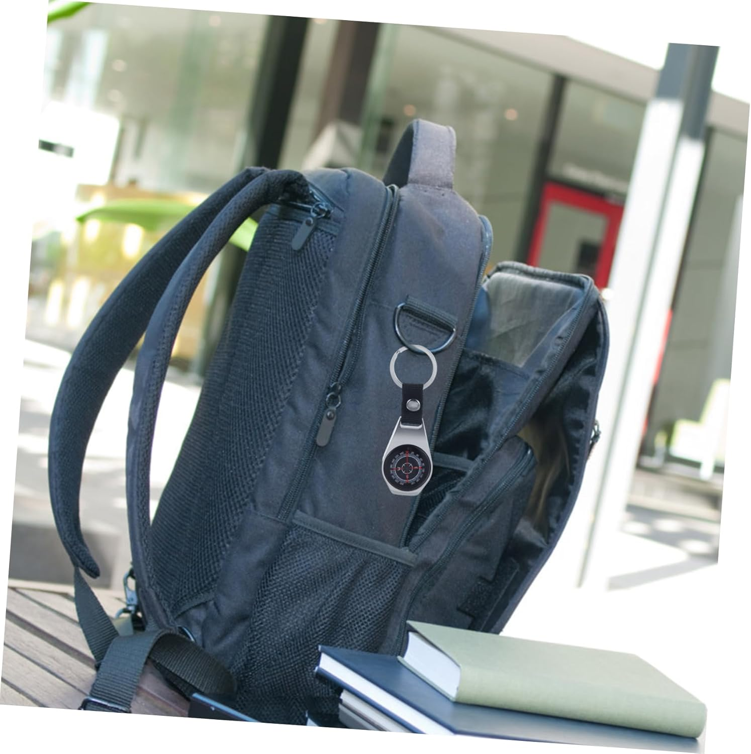 Carabiner Compass Pocket Compass Keychain Compass for Men Mini Compass Outdoor Keychain Compass Camping Accessory Compass Hiking Small Compass Zinc Alloy image number 6