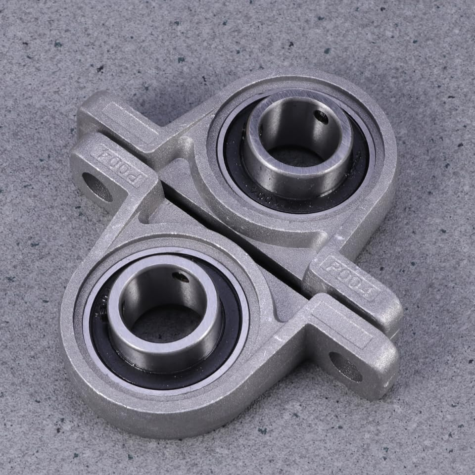 6 Pack Vertical Bearings, Zinc Alloy, Vertical KP004 Inner Diameter 20Mm for Machines, Automobiles, Motors image number 4