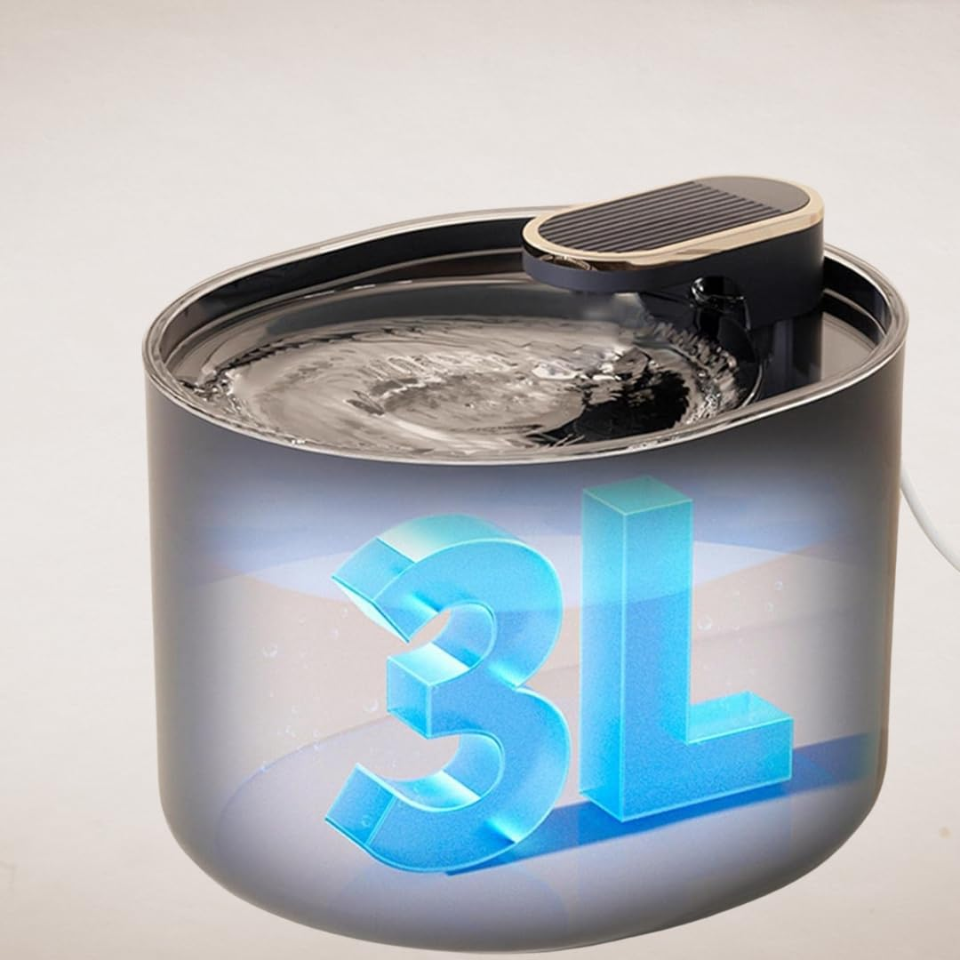 PARENCE. - Automatic Water Dispenser for Cats and Dogs - Quiet Fountain with Filter Included - Even Water Flow - 3L