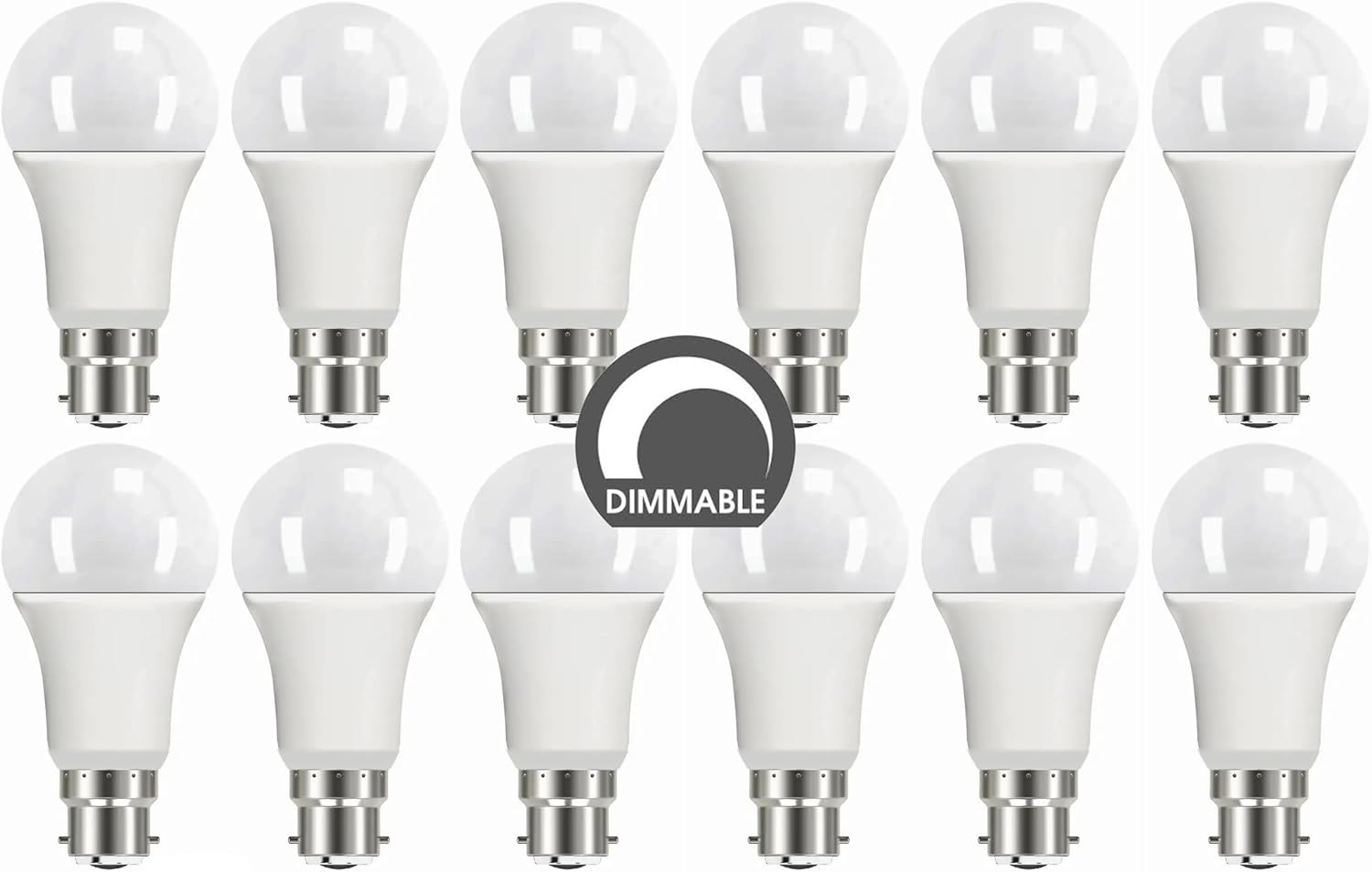 12 X 14W Dimmable LED Light Globes Bulbs Lamps Warm White B22 Bayonet - 1400Lm