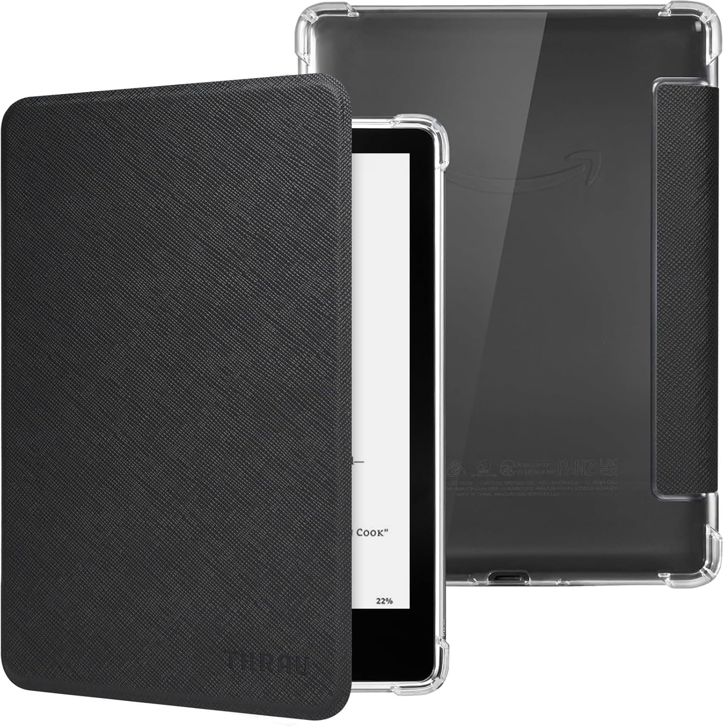 THRAU Case for 6" All-New Kindle 2024/2022 (11Th Gen) &ndash; Ultra Clear Soft Flexible Transparent TPU Back Cover Light Shell with Auto Wake/Sleep for Kindle Basic, Agave Green