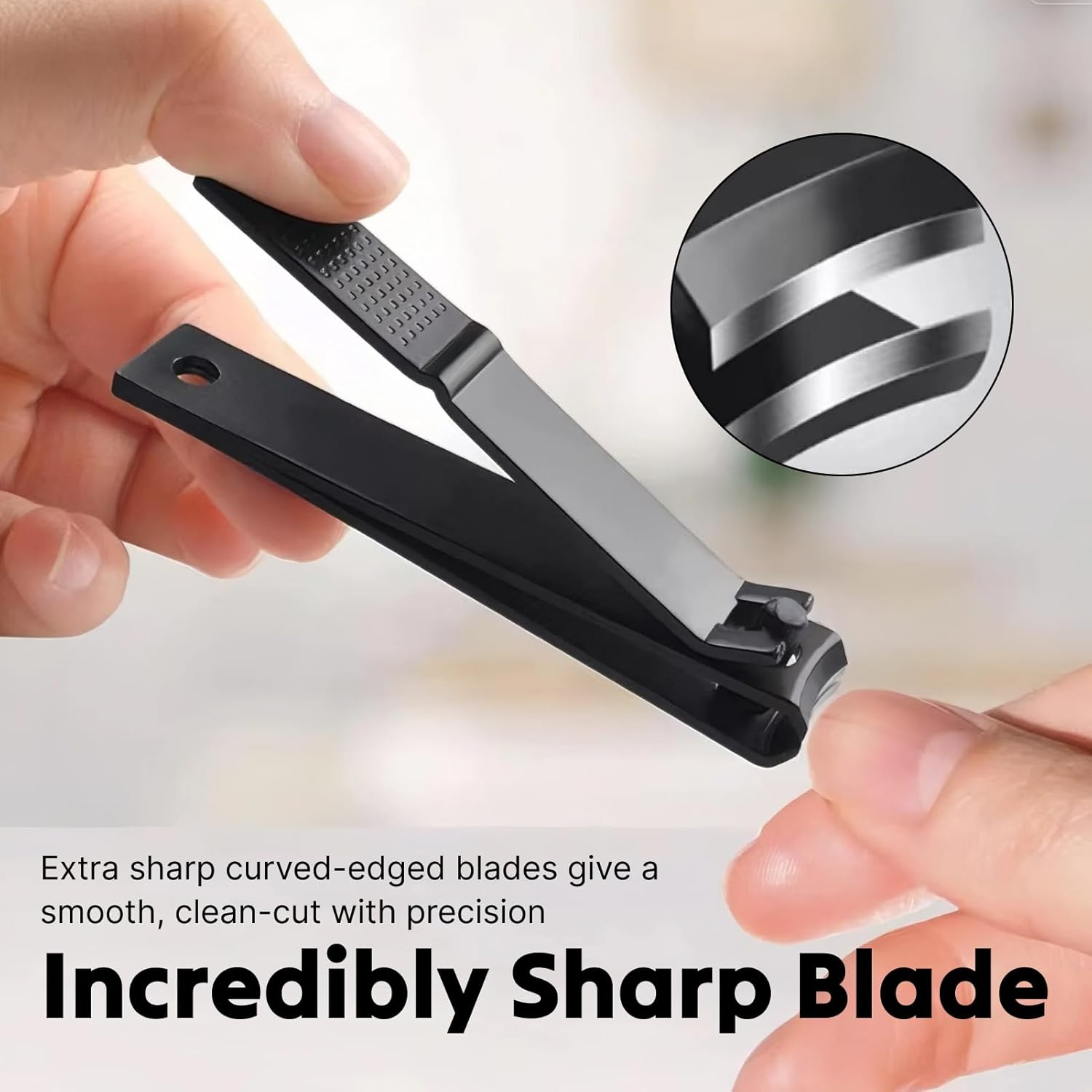 Professional Nail Clippers Set of 2, Premium Stainless Steel Fingernail and Toenail Clippers for Men and Women, Ergonomic Design for Precision Cutting and Ultimate Comfort image number 3